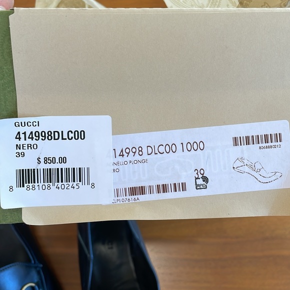 Gucci Brixton Leather Horsebit Loafers size 39 Box - Picture 10 of 13